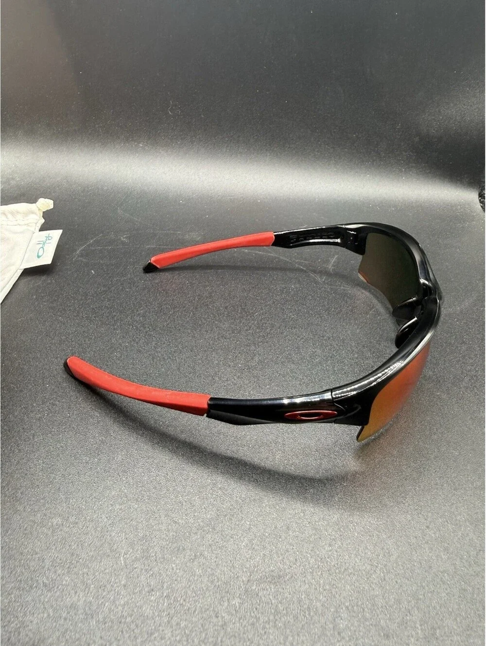 Oakley Quarter Jacket Polished Black/Ruby Iridium Lenses